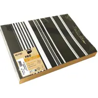 PROnappe 400 sets de table Smoking noir 30,0 x 40,0 cm (4 pcs, 40 x 30 cm)