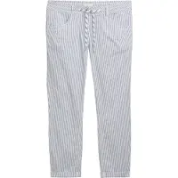 Tom Tailor Pantalon court ajusté et décontracté avec cordon de serrage