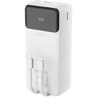 Dudao Batterie externe K15Max 30 000 mAh 22,5 W, blanche