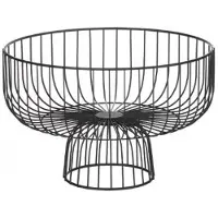 Secret De Gourmet Kosz na owoce z podstawą, métal, 28 cm, czarny