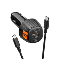 Spigen Essential 113W Car Charger EV1133 black, Adaptateur pour véhicule, Noir
