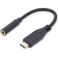Digitus AK-300321-002-S Adaptateur audio USB Type-C Type-C/St vers jack 3.5mm/Bu.