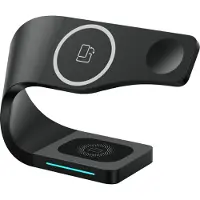 Avizar , station de charge MagSafe pour iPhone / Apple Watch / AirPods, noire