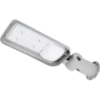 Bemko Lampe de rue LED JAZMIN, 50W, 4000K, 6750 lumens, IP65, gris clair, référence 9391