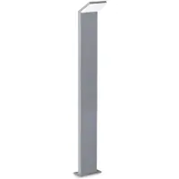 Ideal Lux 322353 OUTDOOR STYLE Lampadaire/poteau d'éclairage LED d'extérieur, H 1 000 mm, 9 W, 1 100/850 lm, 4 000 K, IP54, gris