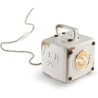 FERROLUCE Industrial lampe de table rétro avec interrupteur