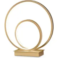 Ideal Lux Oz Lampe de Bureau Moderne Laiton Métal Led 23W 3000K Lumière Chaude