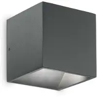 Ideal Lux Applique moderne Rubik Aluminium Anthracite Led 8,5W 3000K Warm Light