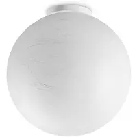 Ideal Lux Plafonnier contemporain Papier Métal Blanc 1 Lumière E27 25W Ip20