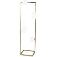 Ideal Lux Lampadaire industriel d'angle en métal laiton 5 lumières G9 3W 3000K Warm Light