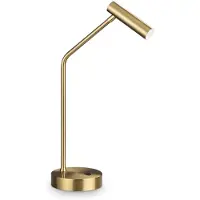 Ideal Lux Lampe de table contemporaine Easy Metal Brass Led 3,5W 3000K Ip20