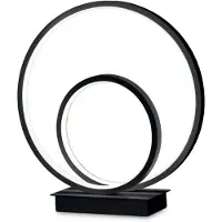 Ideal Lux Oz Lampe de Bureau Moderne Métal Noir Led 23W 3000K Lumière Chaude