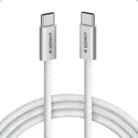 Anker Câble d'alimentation et de données Zolo, 1 m, USB Type-C (T) vers USB Type-C (T), 240 W, gaine en nylon tressée, noir, « A8060H21 » - 0194644288761