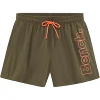 Bench Shorts de bain olive / orange foncé