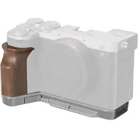 SmallRig Plaque de montage en L 4796B avec poignée en bois pour Sony Alpha 7C II / Alpha 7CR