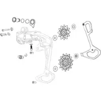 Sram 11.7518.104.022 Ensemble de stabilisateurs Transparent Transparent One Size