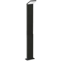 Ideal Lux 322216 OUTDOOR STYLE Lampadaire/poteau d'éclairage LED d'extérieur, H 1 000 mm, 9 W, 1 100/830 lm, 4 000 K, IP54, noir