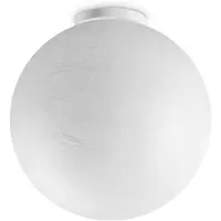 Ideal Lux Plafonnier contemporain Papier Métal Blanc 1 Lumière E27 25W Ip20