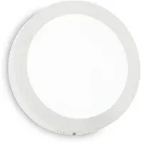 Ideal Lux Applique moderne ronde universelle aluminium-plastique blanc Led 36W 3000K D40