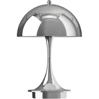 Louis Poulsen Lampe de table portable Panthella 160 chromée haute brillance