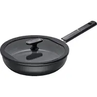 Fiskars - Poêle à sauté avec revêtement antiadhésif, 26 cm, avec couvercle