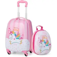 Coast Valise enfant avec sac à dos - 2 pièces - 32 x 22 x 40 cm - Licorne