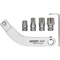 Hazet Clé à douille charnière de porte 2597-2/5 95mm Acier au chrome-vanadium