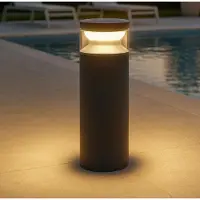 Ideal Lux 346694 BOEING Lampadaire d'extérieur/Lampadaire sur mât H400 mm LED 14 W 1700/300 lm 3000 K IP65 noir