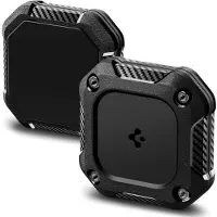 Spigen Tough Armor IP, Étui de protection, Noir, pour Apple, en polyuréthane thermoplastique (TPU), compatible avec AirTag, vendu par lot de 1