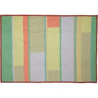 Hubsch - Couverture Pavillon, corail/multicolore, 140 x 200 cm