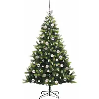 vidaXL Arbre de Noël artificiel à branches articulées 300 LEDs 180 cm