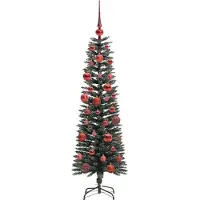 vidaXL Sapin de Noël artificiel avec 150 LED Vert 43 x 43 x 150 cm