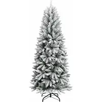 vidaXL Sapin de Noël artificiel avec 150 LED Blanc 63 x 63 x 150 cm