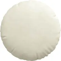 vidaXL Coussins de siège 2 pcs Crème Ø 40 x 13 cm Velours