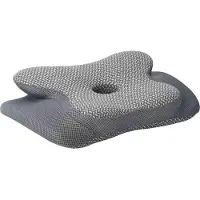 vidaXL Oreiller Avec Oreiller Gris 60 X 37 X 13 Cm Polyester