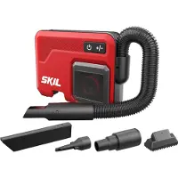 Skil VA1E3167CA Kabelloser Kompaktstaubsauger TravelVac 20V bürstenlos exkl. Batterien und Ladegerät, Aspirateur, Rouge