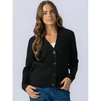 TeeShoppen Cardigan ' Knitted Cardigan ' noir