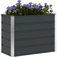 vidaXL Jardinière Anthracite 480 X 50 X 45 Cm Acier Galvanisé