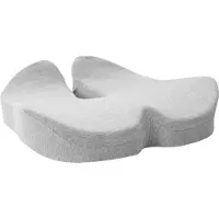 vidaXL Oreiller Avec Oreiller Gris Clair 50 X 43 X 10 Cm Coton