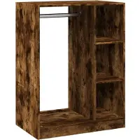 vidaXL Garde-robe chêne fumé 77x48x102 cm bois d'ingénierie