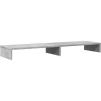 vidaXL Support d'écran gris béton 100x27x10 cm Bois composite