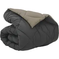 vidaXL - Couverture d'hiver 200 x 240 cm, 450 g/m², noire et anthracite