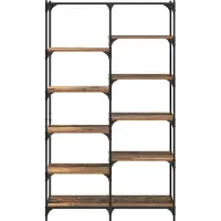 vidaXL Étagère Bois ancien 100 x 32 x 170 cm Bois d'ingénierie