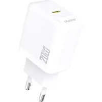 Dudao A26EU Adapter 20Watt GaN 1xUSB-C Hvid