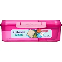 Sistema Boîte à Repas - Bento Lunch - 1,65 L - Rose - - UneTaille - Boîte à Repas