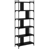 vidaXL Bibliothèque Chêne noir 76 x 32 x 192 cm Bois d'ingénierie