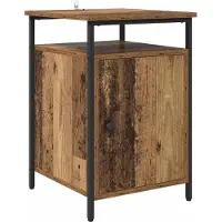 vidaXL Cabinet de chevet Bois Ancien 40 x 42 x 60cm Bois d'ingénierie
