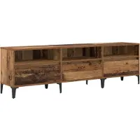 vidaXL Armoire TV Vieux bois 150 x 30 x 45 cm Bois composite et fer