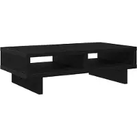 vidaXL Support d'écran noir imitation chêne 50x27x15 cm Bois composite
