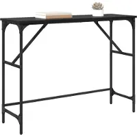 vidaXL Table console Chêne noir 100 x 32 x 75 cm Bois d'ingénierie